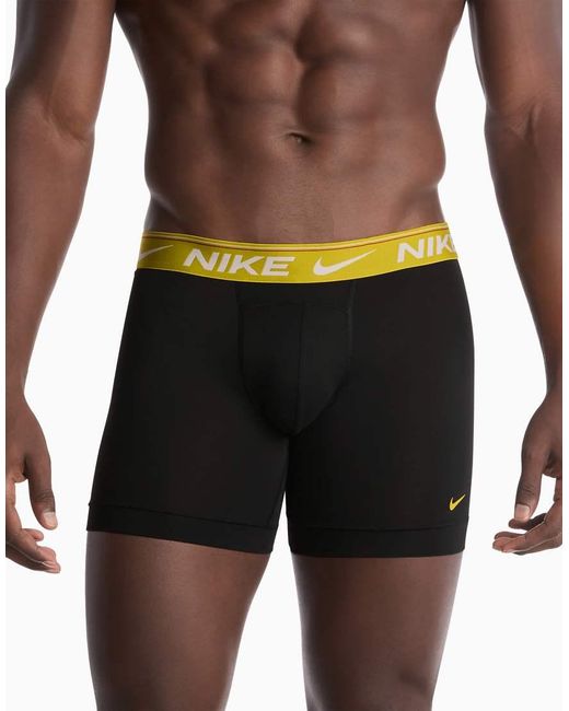 Nike Blue Ultra Comfort 3 Pack Boxer Briefs for men
