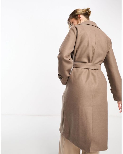 Vero Moda Natural Double Breasted Formal Trench Coat