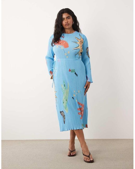 Gaia Never Fully Dressed de color Blue