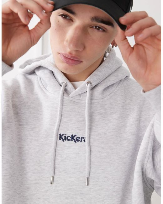 Pull d'ensemble oversize à capuche - clair chiné Kickers pour homme en coloris Gray
