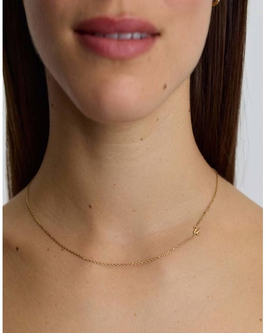 D.Louise Natural Waterproof Initial U Pendant Necklace – Tarnish-Free