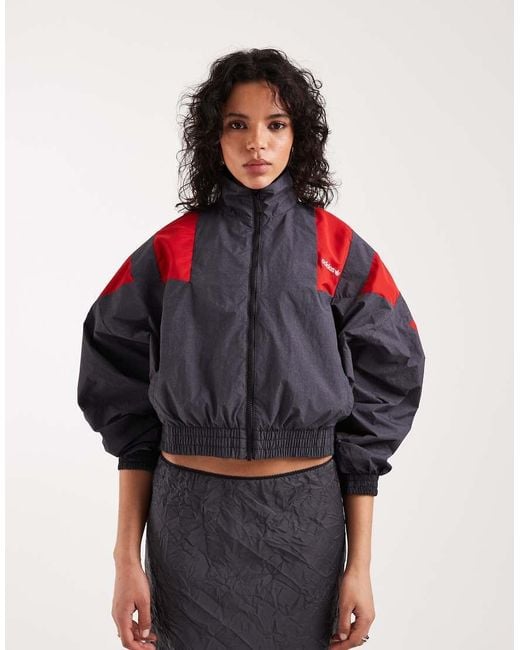 Adidas Originals Red Blocked Track Top