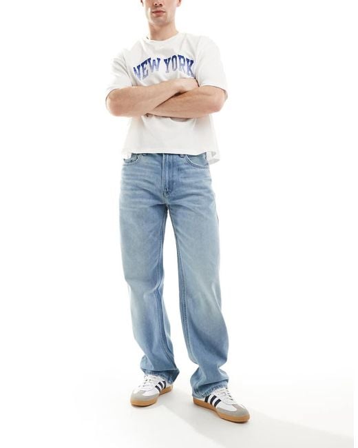 Calvin Klein Blue 90s Icon Straight Jeans for men