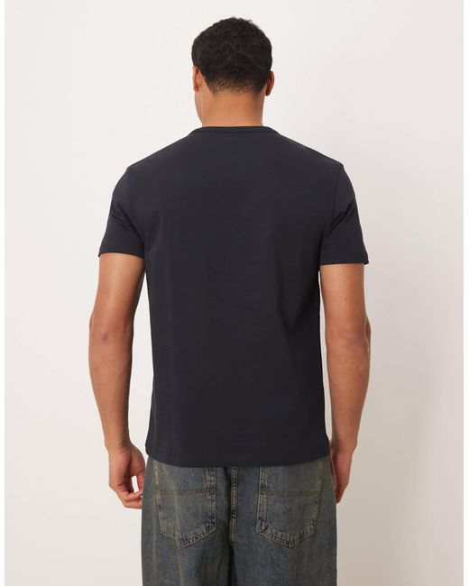 T-shirt ajusté en pur coton épais ARKET pour homme en coloris Blue