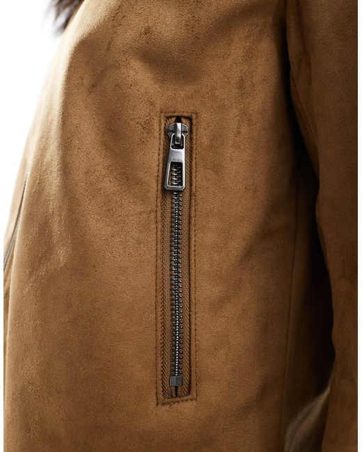 Veste imitation daim - clair ONLY en coloris Blue