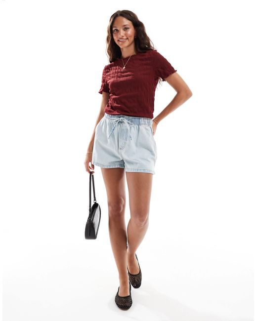 Vero Moda Red – kurzärmliges t-shirt