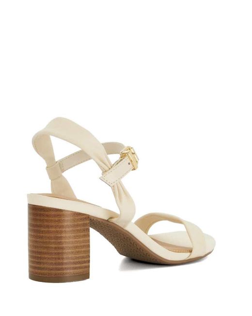 Dune Natural Jaliz Healed Sandals