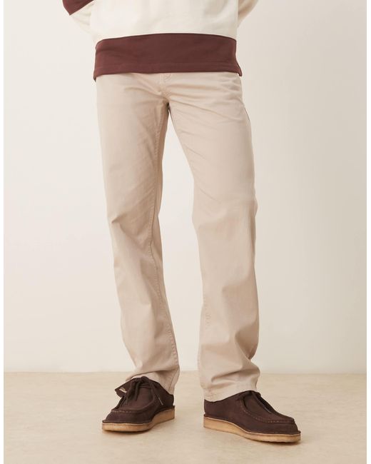 ASOS Natural Straight Fit Chino for men