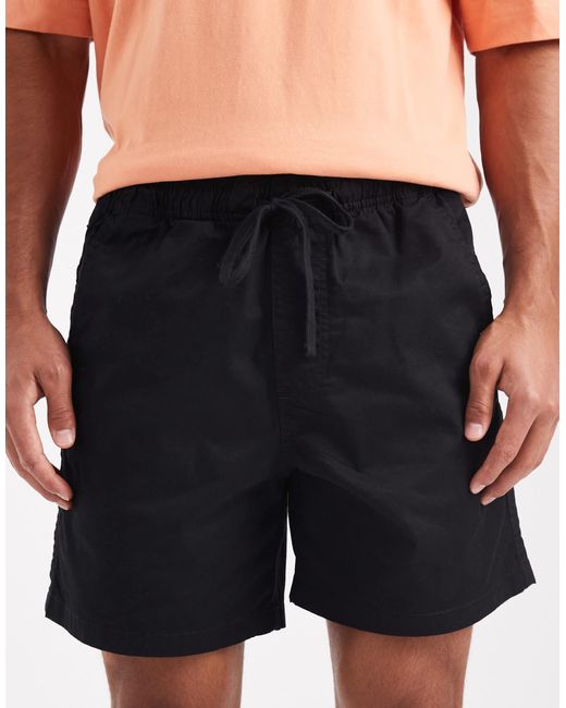 Hollister – lockere shorts zum hineinschlüpfen aus twill in Orange für Herren