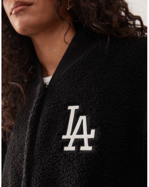 Bomber en sherpa à motif la dodgers KTZ en coloris Black