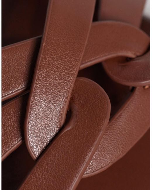 Raid Brown Toffee Flat Slider Sandals