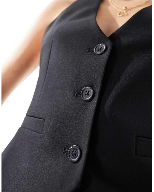 ASOS Black Tall Tailored Waistcoat