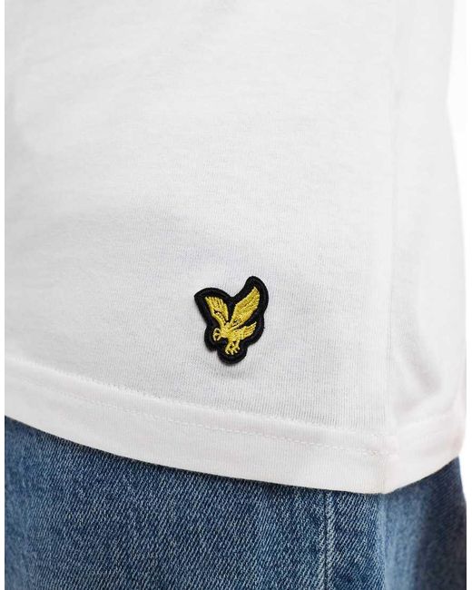 Lyle & Scott White Basic 3 Pack T-Shirt for men