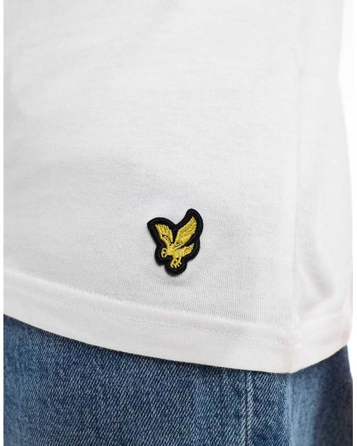 Lyle & Scott White Basic 3 Pack T-Shirt for men