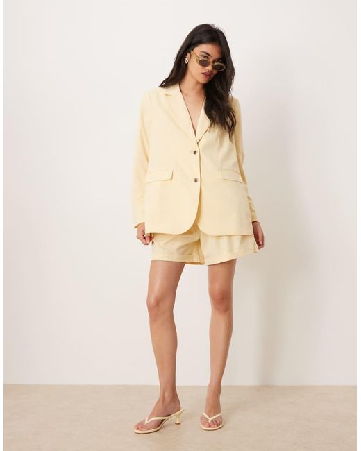 Americana De Sastre Amarillo Pastel Mix & Match De (Parte De Un Conjunto) Vila de color Natural