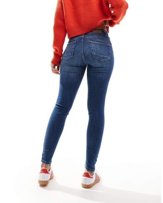 ONLY Blue Power Push Up Skinny Jeans