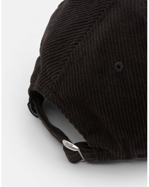 Pull&Bear – kappe aus cord in Black für Herren