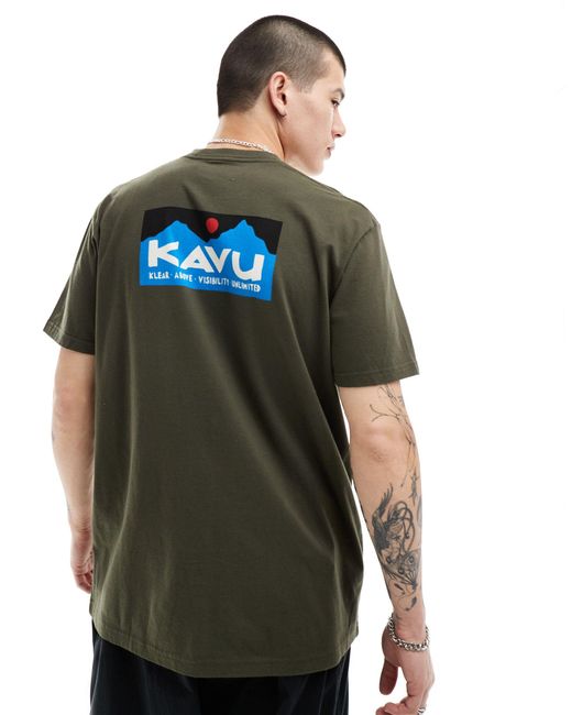 Kavu Green Short Sleeve T-shirt for men