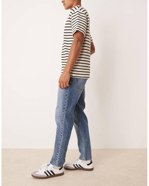 ASOS Jeans Met Smaltoelopende Pijpen in het Blue voor heren