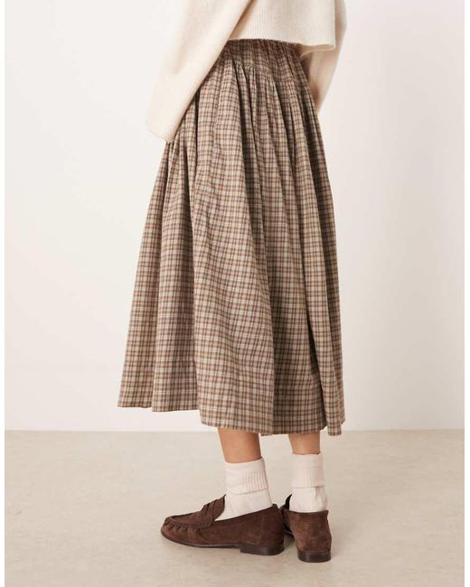 Aware Natural Full Tie Waist Detail Skirt