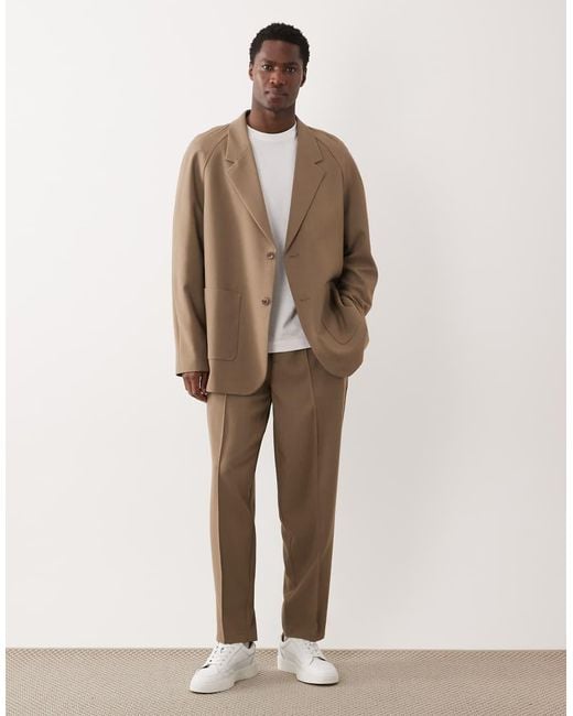 ASOS Natural Slouchy Oversized Suit Jacket for men
