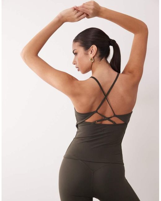 4505 Black Open Back Vest With Inner Bra