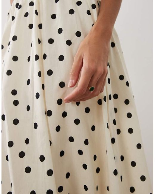 Vila Black Balloon Hem Midi Skirt