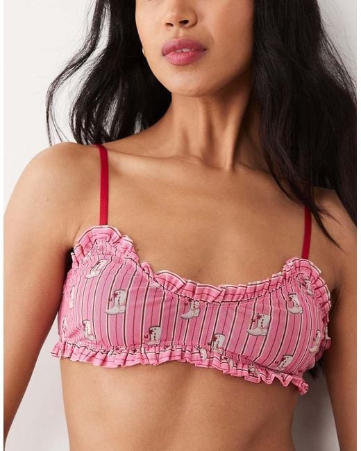 Wild Lovers Red Ines Bralette