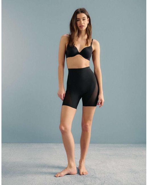Calvin Klein Black Shapewear Stay Put Mesh Shorts