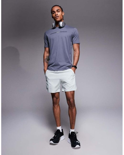 Under Armour Blue Back Print Short Sleeve T-shirt for men
