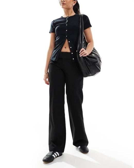 Cotton On Black Lola Low Rise Suiting Pant