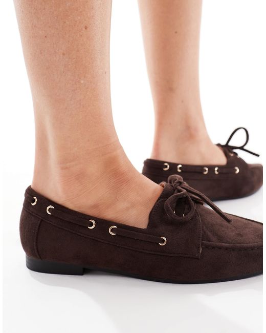 SEQWL Brown Picnic Boat Shoes