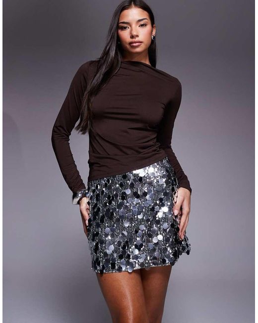 Abercrombie & Fitch Blue Ultra High Rise Scarlett Skort