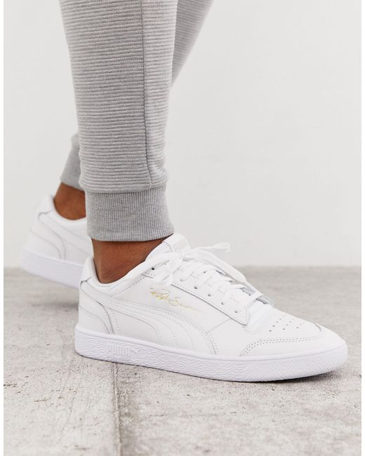 PUMA Leer Ralph Sampson - Lo-sneakers in het Wit voor heren - Lyst