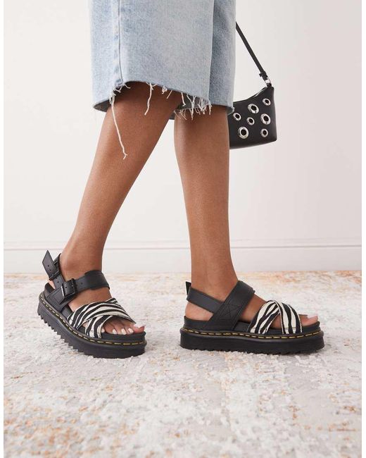 Dr. Martens Black Voss Ii Sandals