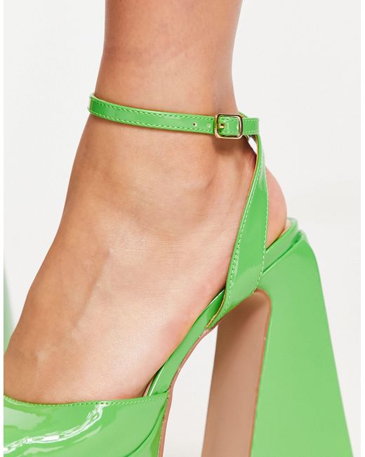 Zapatos verdes acharolados SIMMI de color Green