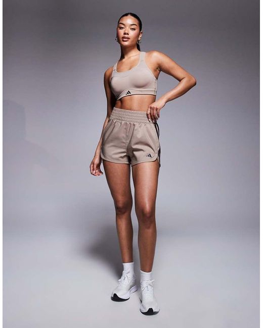 Adidas Originals Gray Adidas Training Strength High Support Sports Bra