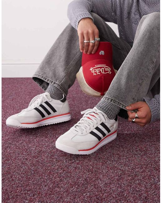 Adidas Originals Purple Sl 72 Rs Sneakers for men