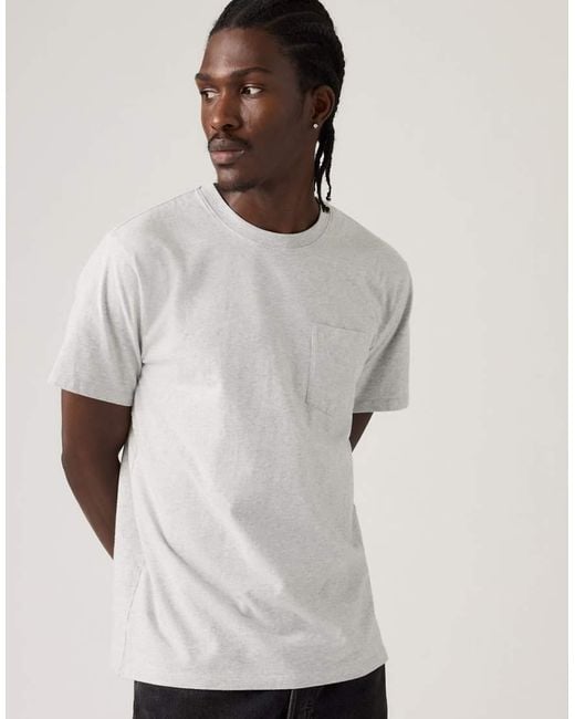 Levi's White Essential Pocket T-Shirt for men