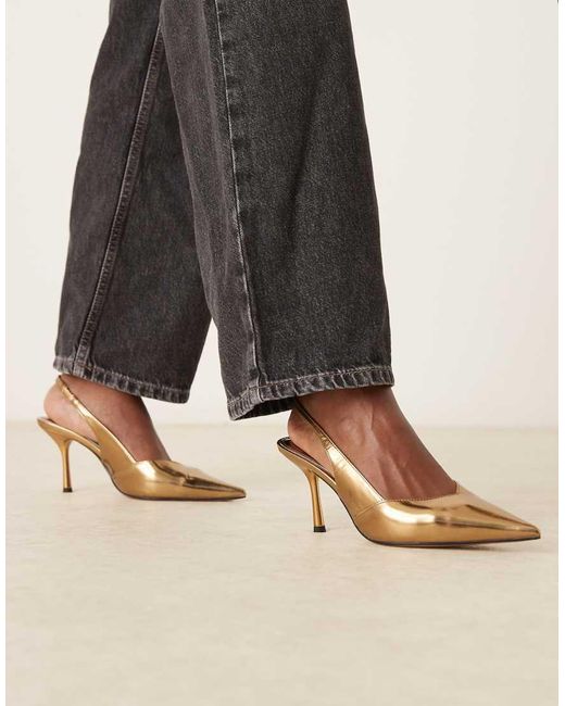 Zapatos Destalonados De Tacón De Aguja Sabrina De ASOS de color Multicolor