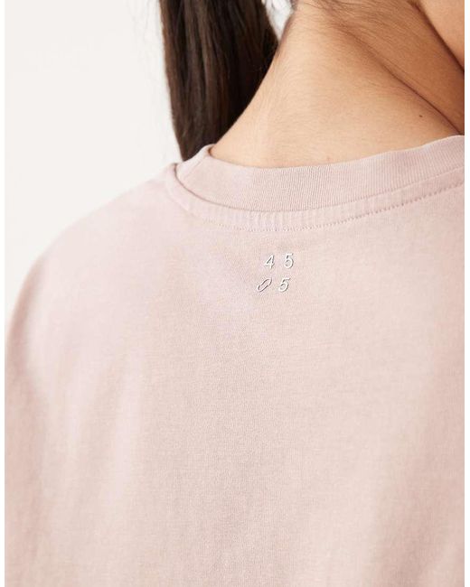 4505 Orange Icon Heavyweight Cotton Cropped T-shirt With Quick Dry Finish