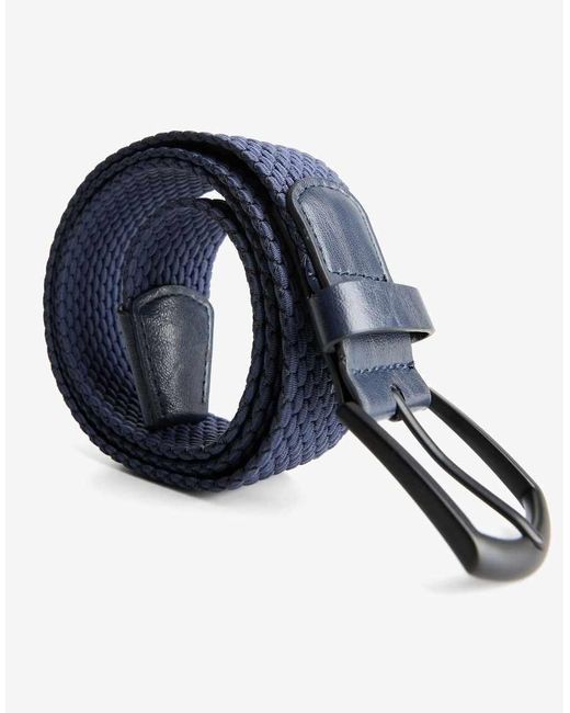 Bershka Blue Braided Belt for men