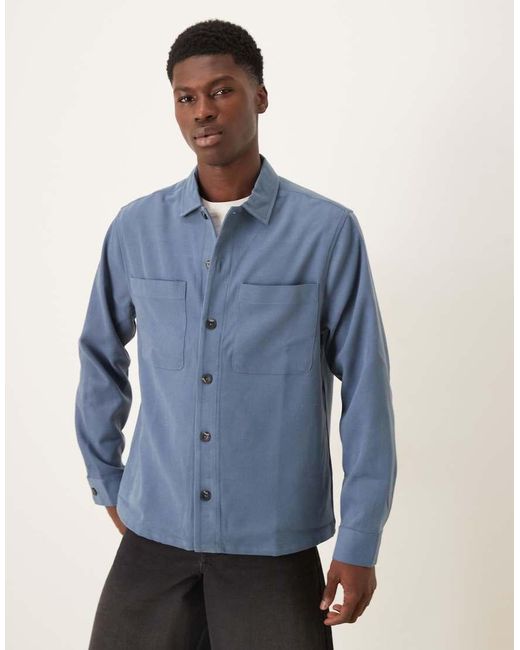 ASOS Blue Overshirt for men