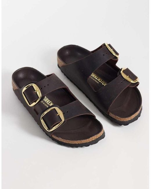 Birkenstock Brown Arizona Big Buckle Leather Sandals