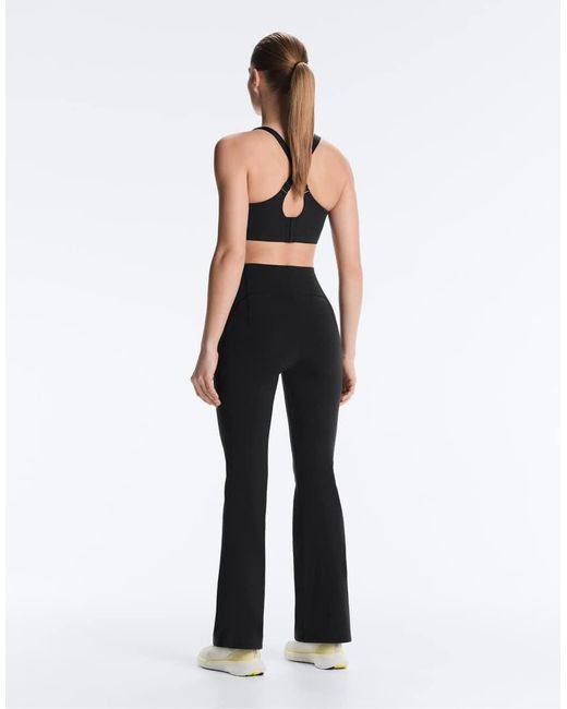 Oysho Black Raise Up Compressive 80cm Flare Trousers