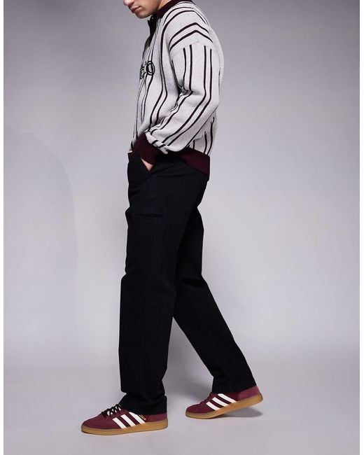 River Island Gray Loose Fit Pull On Trousers for men