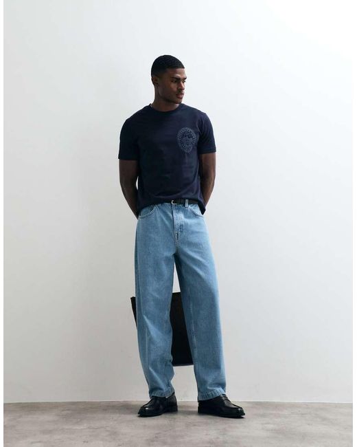 Gant Blue Graphic Short Sleeve T-shirt for men