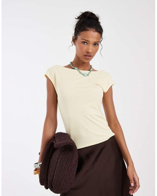 & Other Stories White Slim Fit Slinky Top