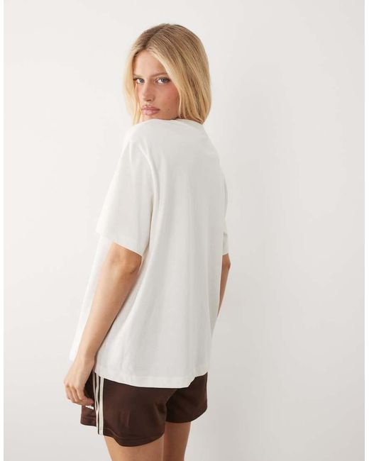 ASOS White Oversized T-shirt With Distressed Cactus Postcard Graphic