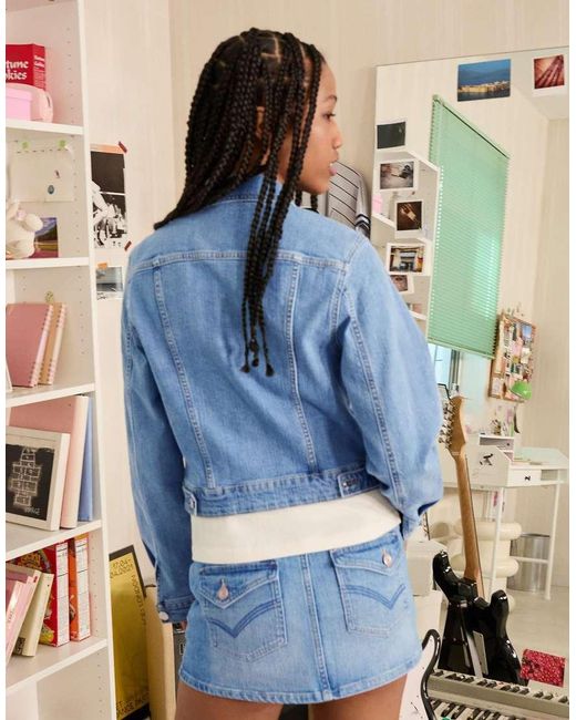 Bershka Blue Denim Jacket